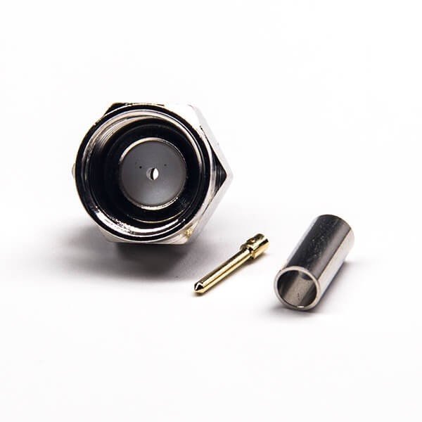 F Type Connector Plug Male Pin Threaded Type