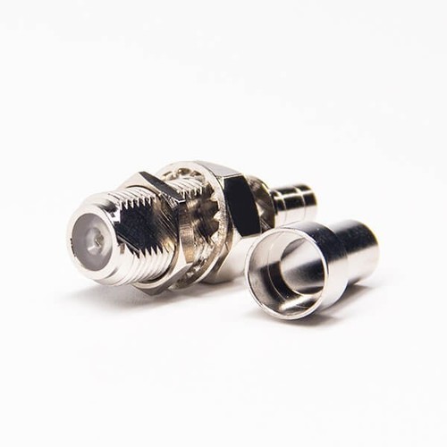 एफ टाइप क्रिम्प कनेक्टर फीमेल बल्कहेड