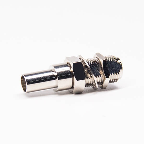 F Type Crimp Connector Female Bulkhead