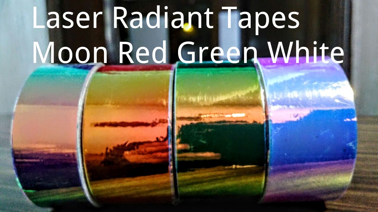 Iridescent Laser Hula Hoop Tape - Pe Material | 3d Rainbow Fluorescent Colour Changing Film, Perfect For Dance Hoops And Crafting