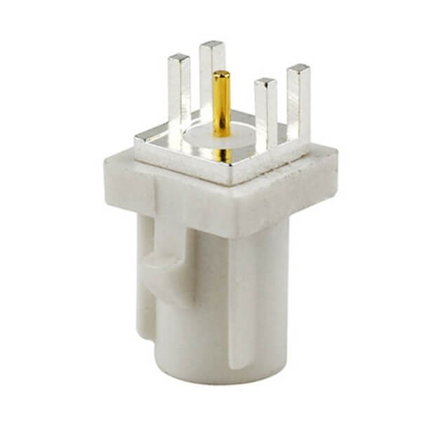 Fakra Connector White Plug Male End Launch Pcb Mount Rf Connector
