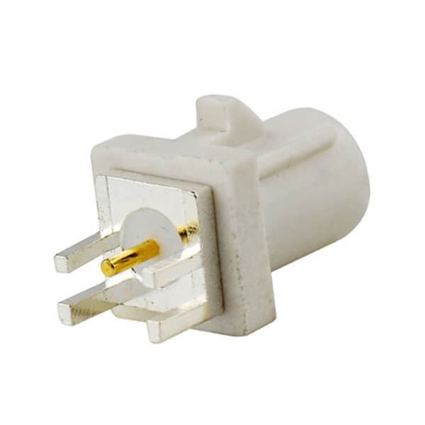 Fakra Connector White Plug Male End Launch Pcb Mount Rf Connector
