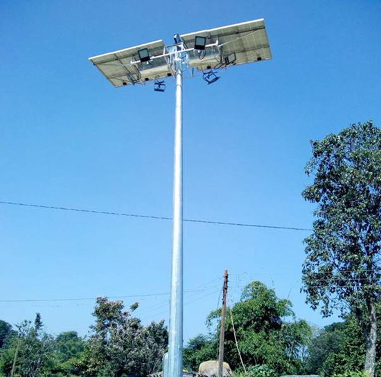 High Mast Light Pole Application: Petrol Pumps