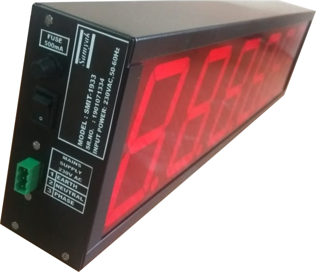 Jumbo Display 4 Inch 6 Digits Smit 1933 Dimension(l*w*h): 460 (W) Mm X 138 (H) Mm X 65 (D) Mm Millimeter (Mm)