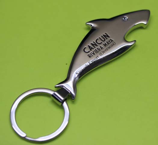 Bottle Opener Keychain - Solid Metal, 3-5mm Thickness, Silver Nickel Plated | Custom Logo Options, Professional Gift For Brand Promotion