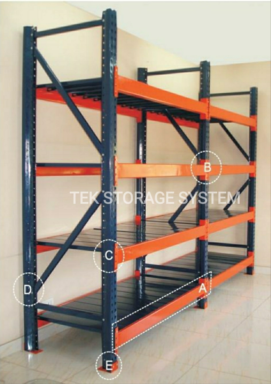 Industrial Storage Pallet Rack - Powder Coating Finish | Durable Design For Efficient Warehouse Organization And Heavy Load Capacity