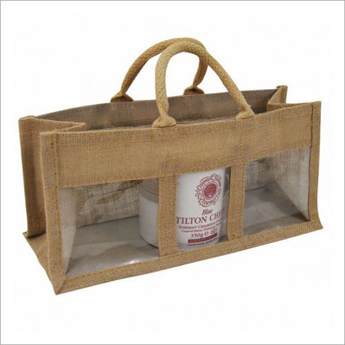 Three Jar Jute Bag