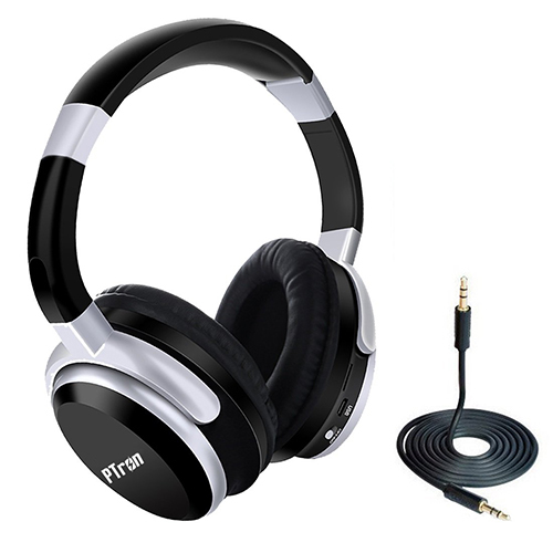 Ptron Rodeo ओवर-द-ईयर ब्लूटूथ हेडफोन 8 घंटे की प्लेबैक के साथ