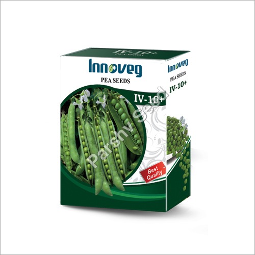 IV-10 Plus Pea Seeds - Green , 1 kg Packet with Maturity 75-85 Days, 90-100mm Pod Length, 9-10 Pods, Organic Hybrid with High Purity