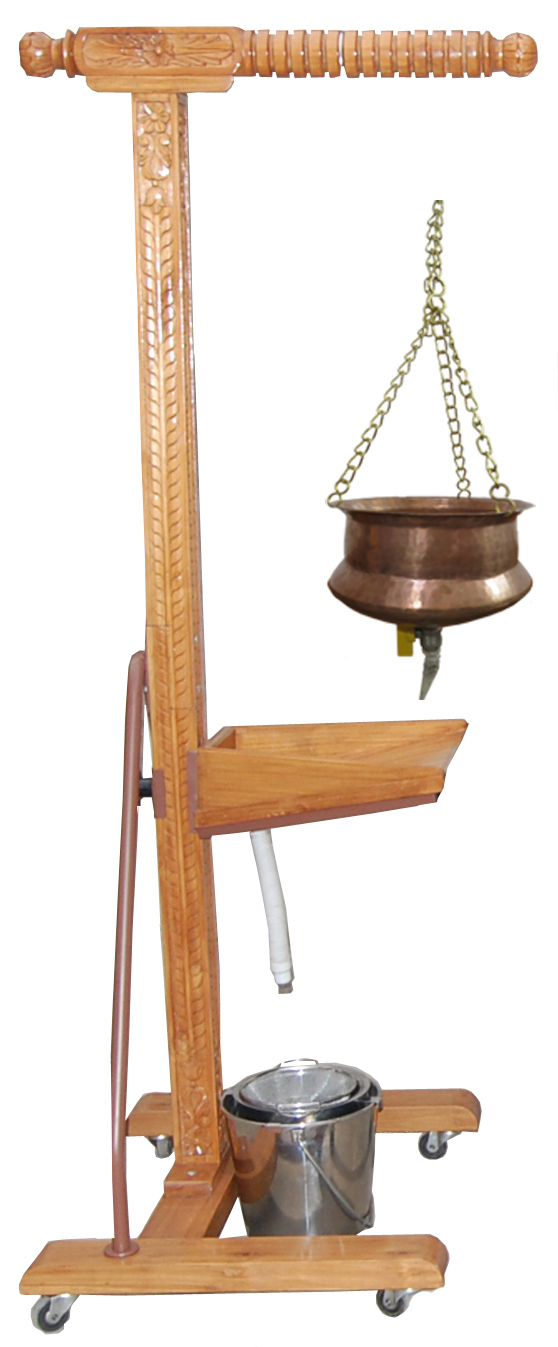 Imi 2295, Shirodhara Stand Wooden With Head Support