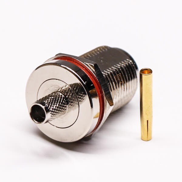 Jack Crimp Type N Bulkhead Connector