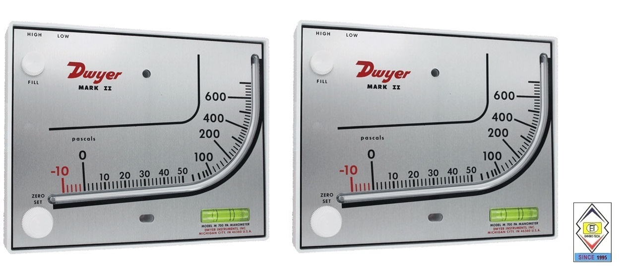 Mark Ii Model 28 Dwyer Manometer Range 0-10,500 Fpm Diameter: Approx. 8-1/4" (21 Cm). Centimeter (Cm)