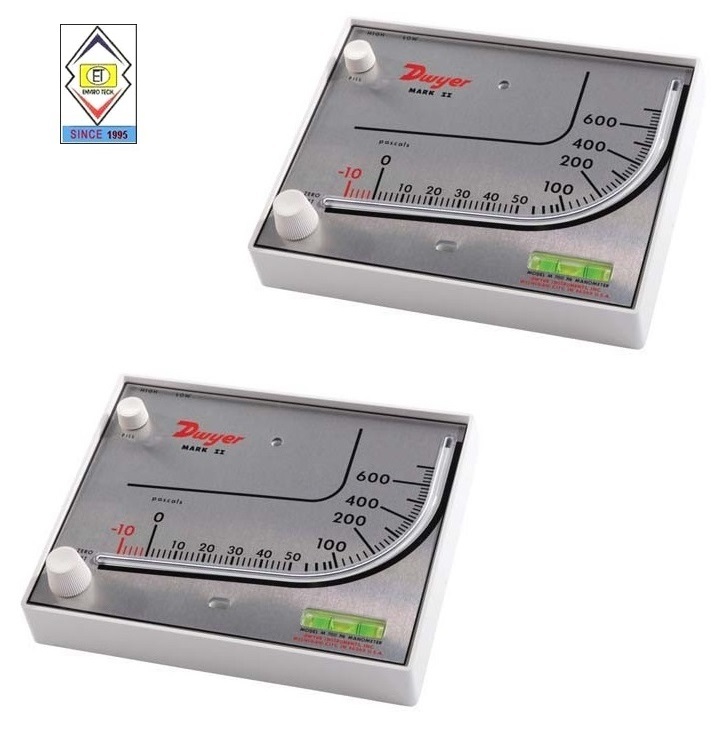 Mark Ii Model 28 Dwyer Manometer Range 0-10,500 Fpm Diameter: Approx. 8-1/4" (21 Cm). Centimeter (Cm)