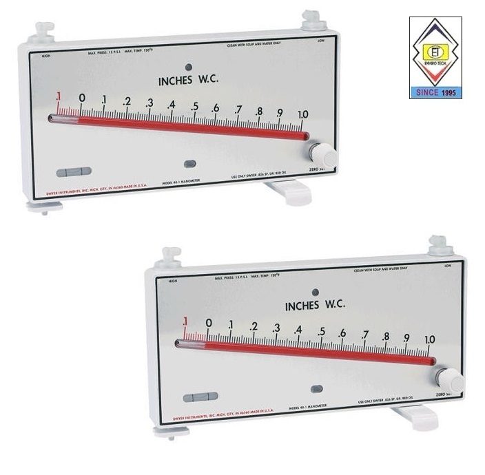 Mark Ii Model 28 Dwyer Manometer Range 0-10,500 Fpm Diameter: Approx. 8-1/4" (21 Cm). Centimeter (Cm)