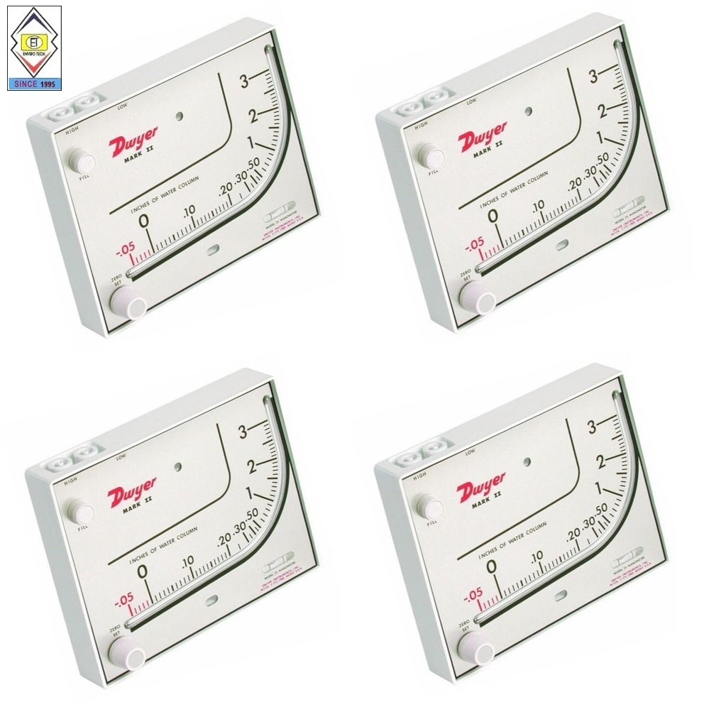 Mark Ii Model 26 Dwyer Manometer Range 0-7 Inches Wc Accuracy: +-3% Fs %