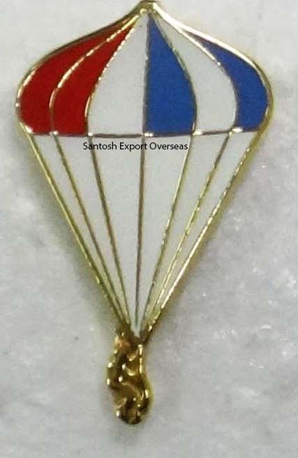 Air Force Badge - Pure Brass, 20-70 Mm, Pantone Coated Colour | Nickel-free, Double Plating, 3d Eco-friendly Design