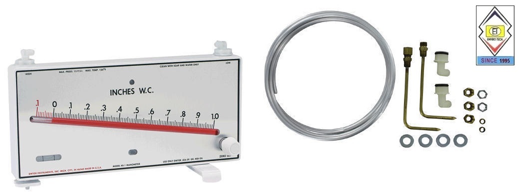 Mark Ii Model 40-250pa-av Dwyer Manometer Range 0-250 Pa,0-21 Mps Accuracy: +-3% Fs