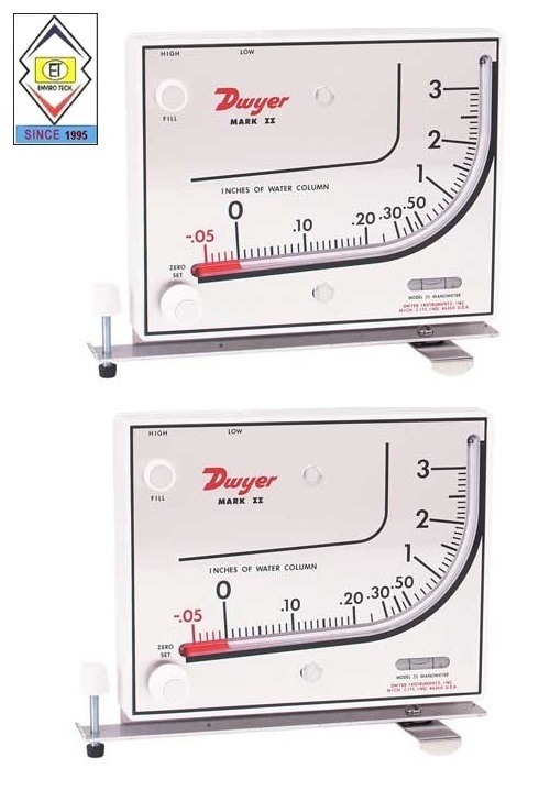 Mark Ii Model 40-25mm Dwyer Manometer Range 0-26 Mm W.c Accuracy: +-3% Fs %