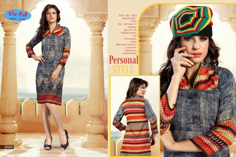 Fancy Ladies Printed Kurti Bust Size: 40 Centimeter (Cm)