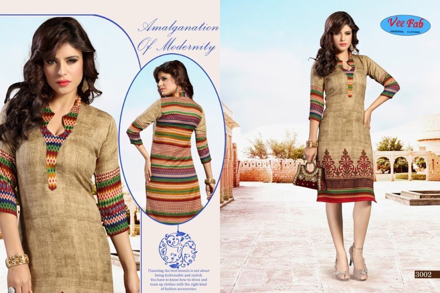 Fancy Ladies Printed Kurti Bust Size: 40 Centimeter (Cm)