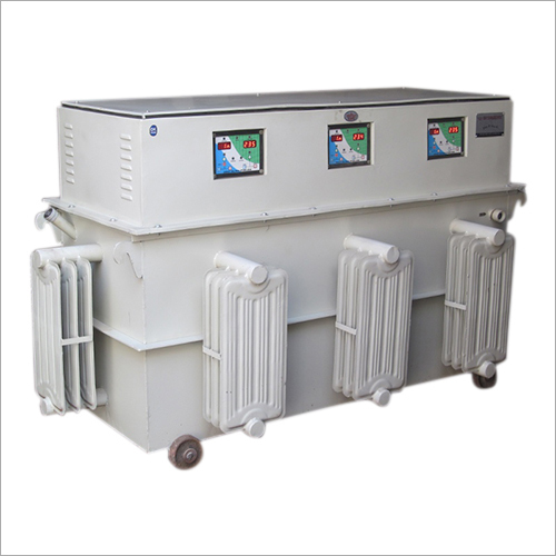 Oil Cooled Servo Stabilizer - High Efficiency, 50-60 Hz, Three Phase | Durable Motor Controlled System, Corrosion Resistant, Voltage Regulation
