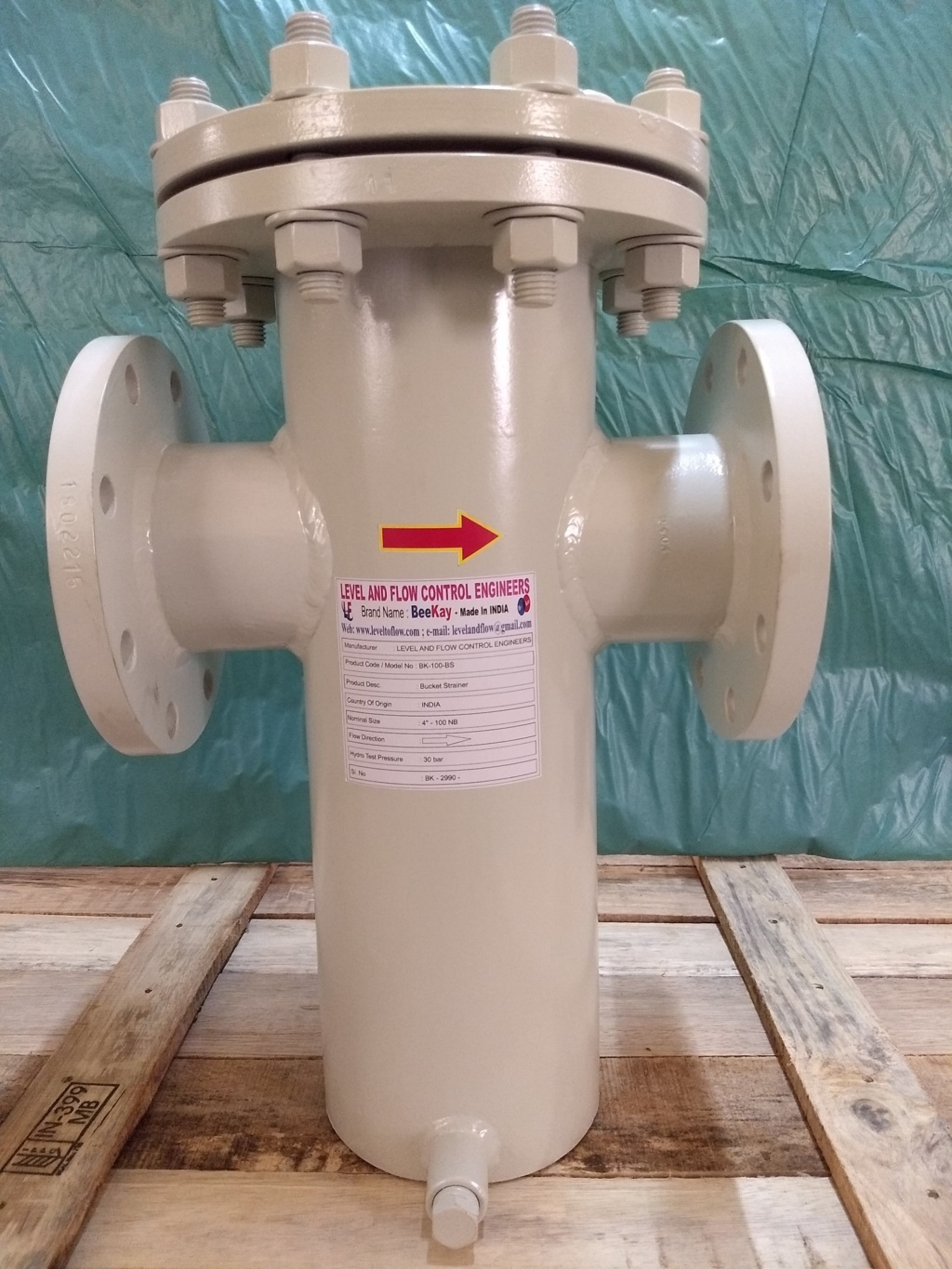 Mild Steel Bucket Type Strainer