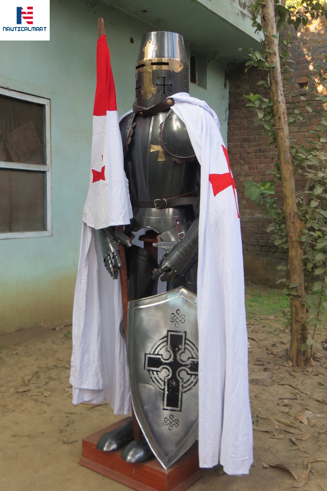 Steel Nauticalmart Medieval Wearable Knight Crusader Full Suit Of Armour Costume