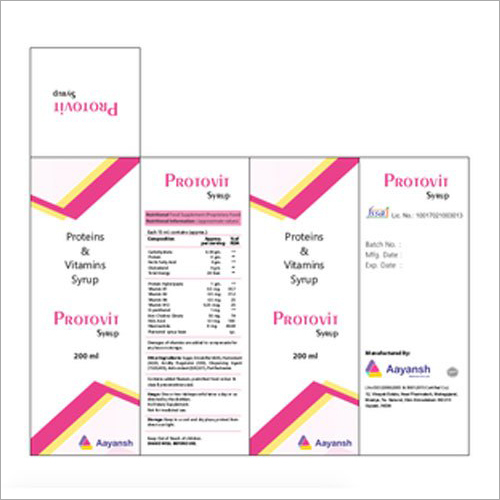 Proteins And Vitamin Syrup General Medicines
