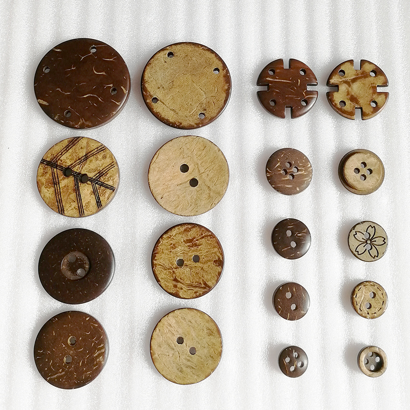 Natural Button - Zinc Alloy & Copper, 13mm-20mm Sizes, Eco-friendly, Nickel-free, Lead-free