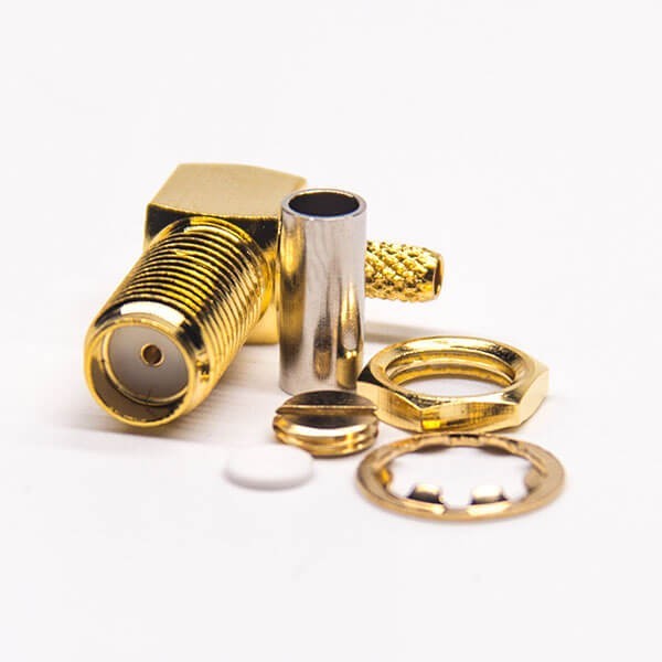 Sma Connector Female Cirmp Type Cable Blukhead Panel Mount