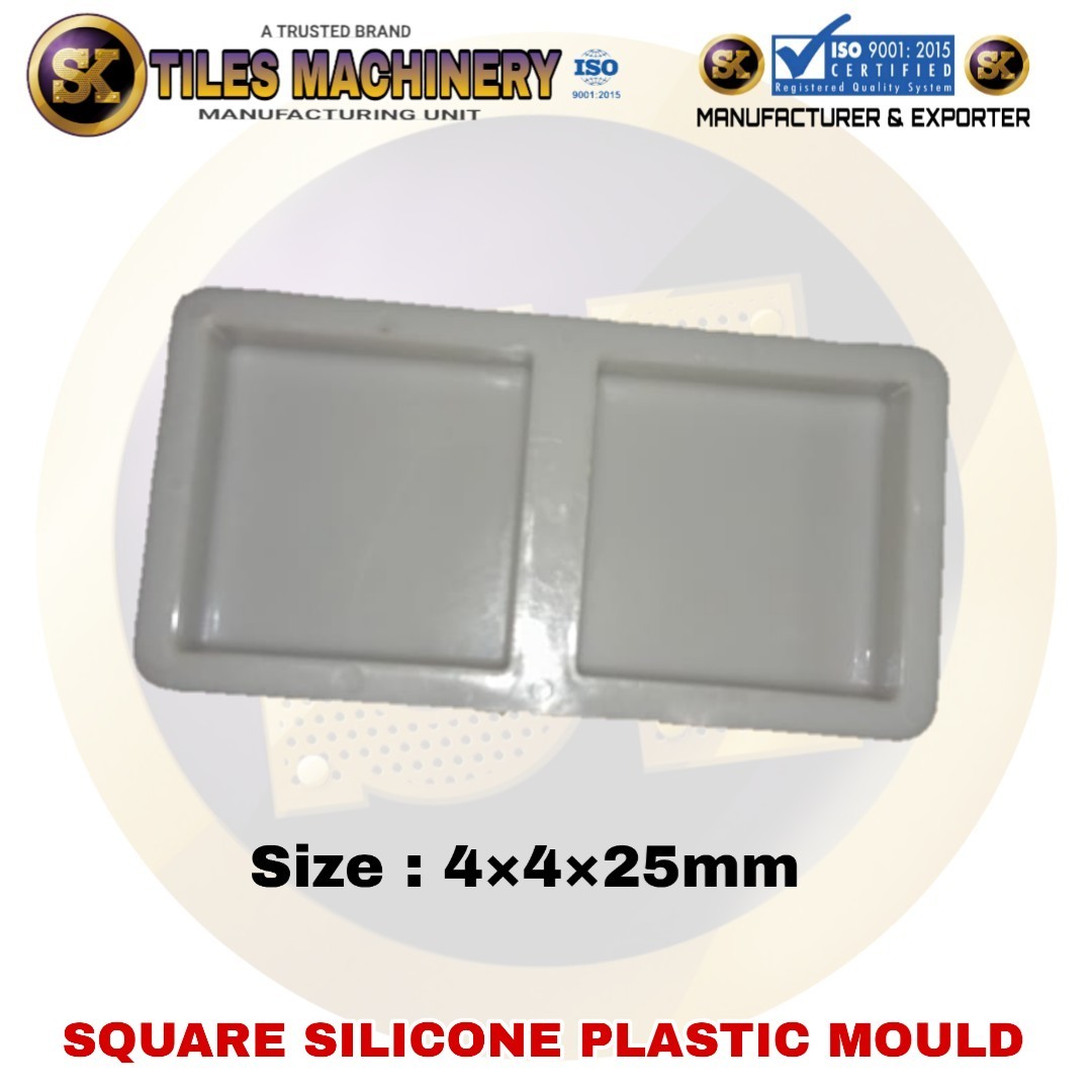 High Quality Silicone Plastic Mould - Plastic Material, 9x4 Inch, White Color | Stylish Design, Longer Functional Life, 3-year Warranty
