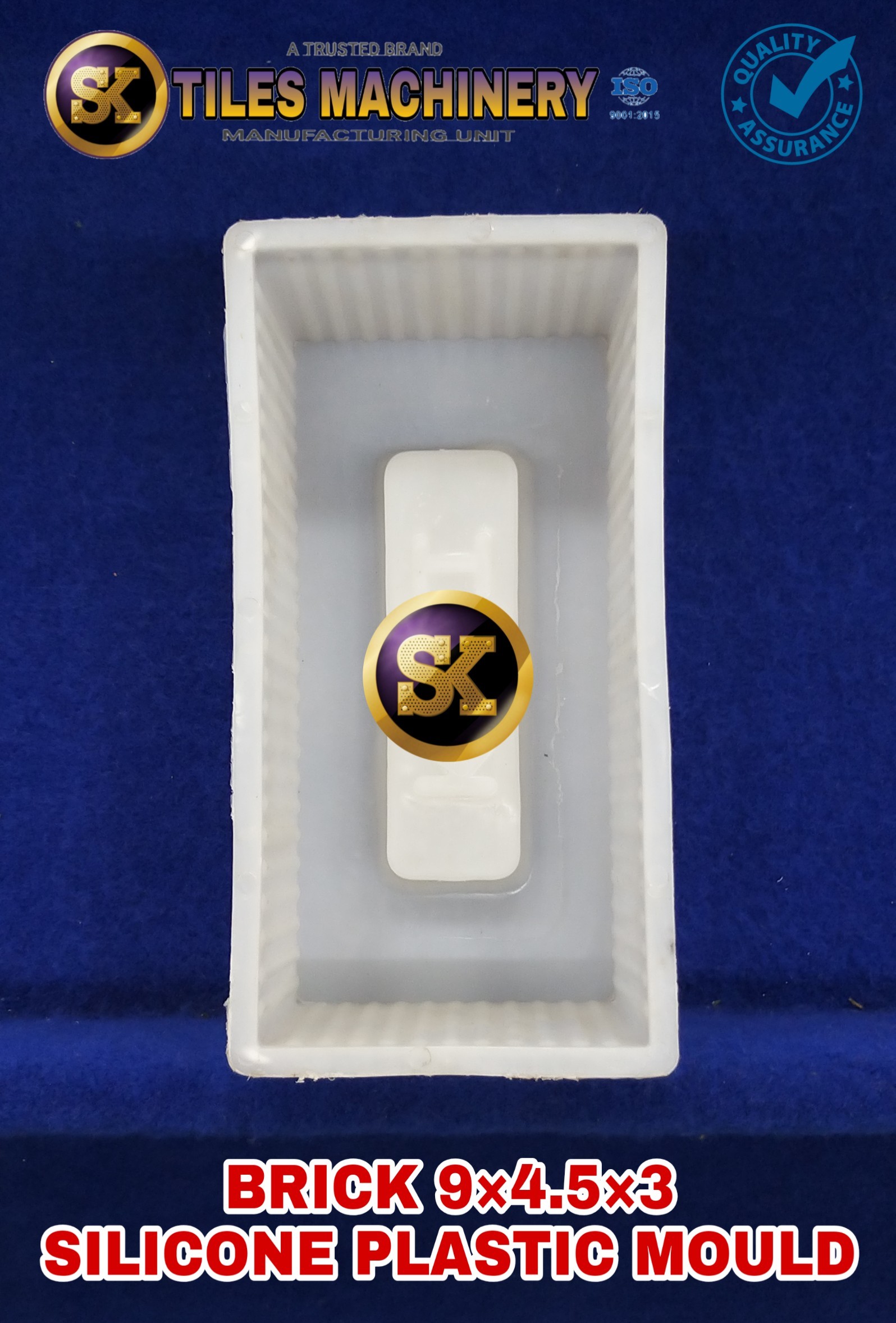 High Quality Silicone Plastic Mould - Plastic Material, 9x4 Inch, White Color | Stylish Design, Longer Functional Life, 3-year Warranty
