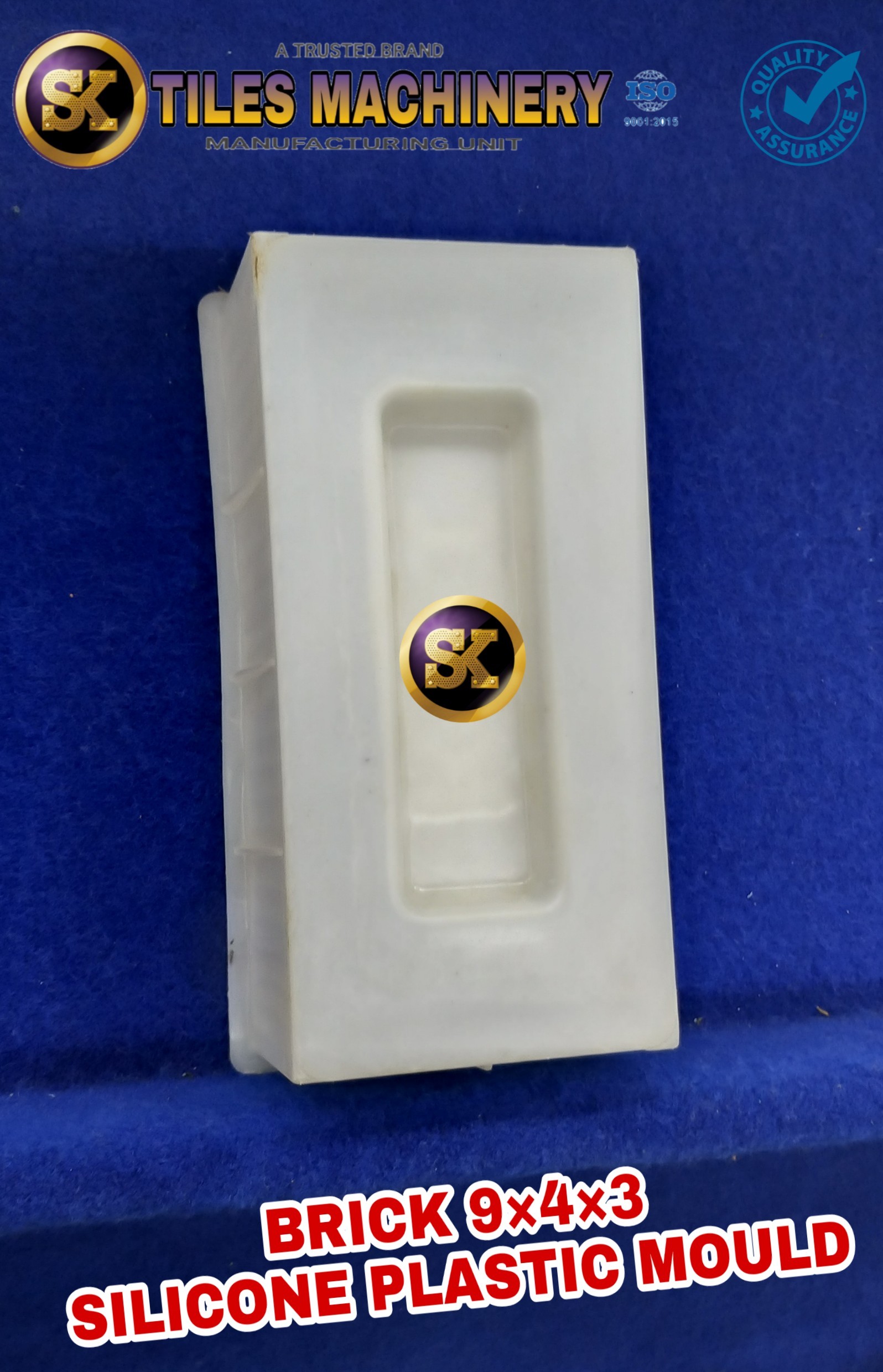 High Quality Silicone Plastic Mould - Plastic Material, 9x4 Inch, White Color | Stylish Design, Longer Functional Life, 3-year Warranty