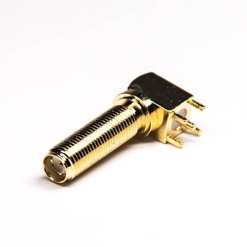 कनेक्टर लंबा थ्रेड फीमेल प्लेनल छेद में से माउंट होता है