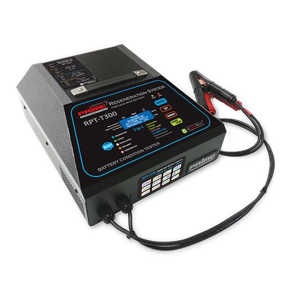 Rptt300 Prime Battery Condition Tester - 43x52x28 Cm, 13.2 Kg | 7-in-1 Regenerator, Charger, Discharger, Power Supply, Condition Tester For 6v/12v Batteries Up To 300ah