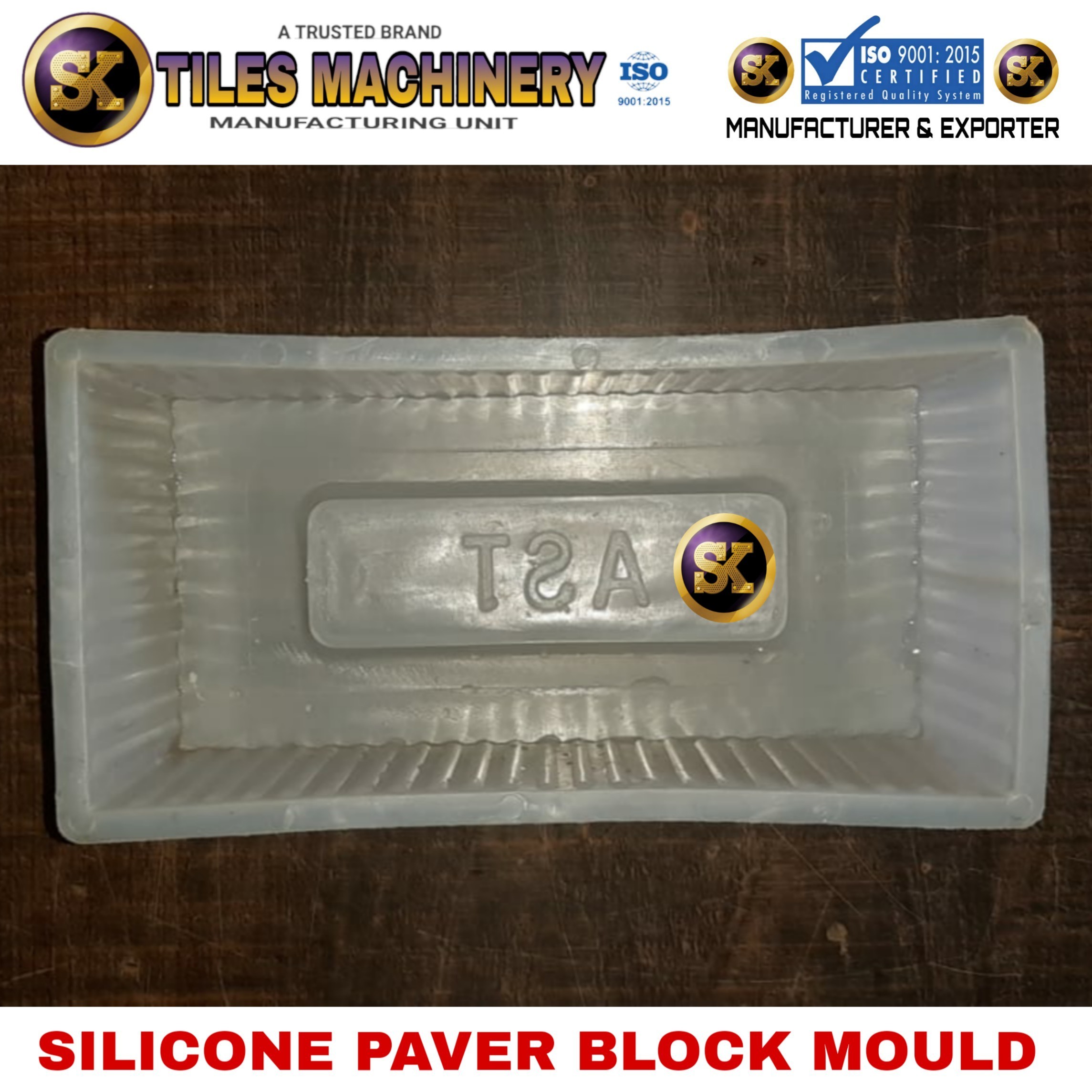 Brick Silicone Plastic Mould - Brick Silicone Material, 9x4x3 Inches, White Color | 2-year Warranty, 3-year Lifespan, Various Sizes Available