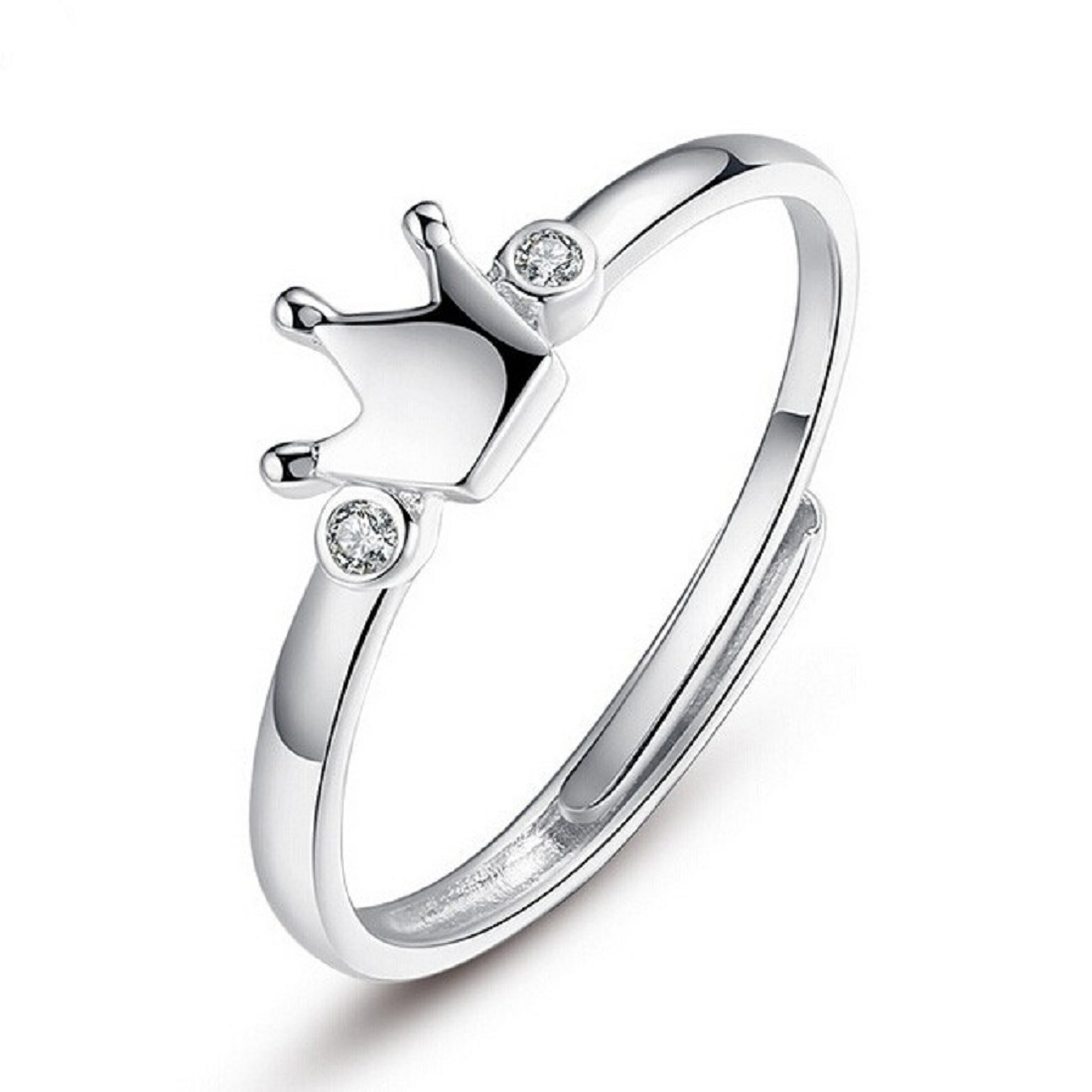 Silver Crown Rings Gender: Women