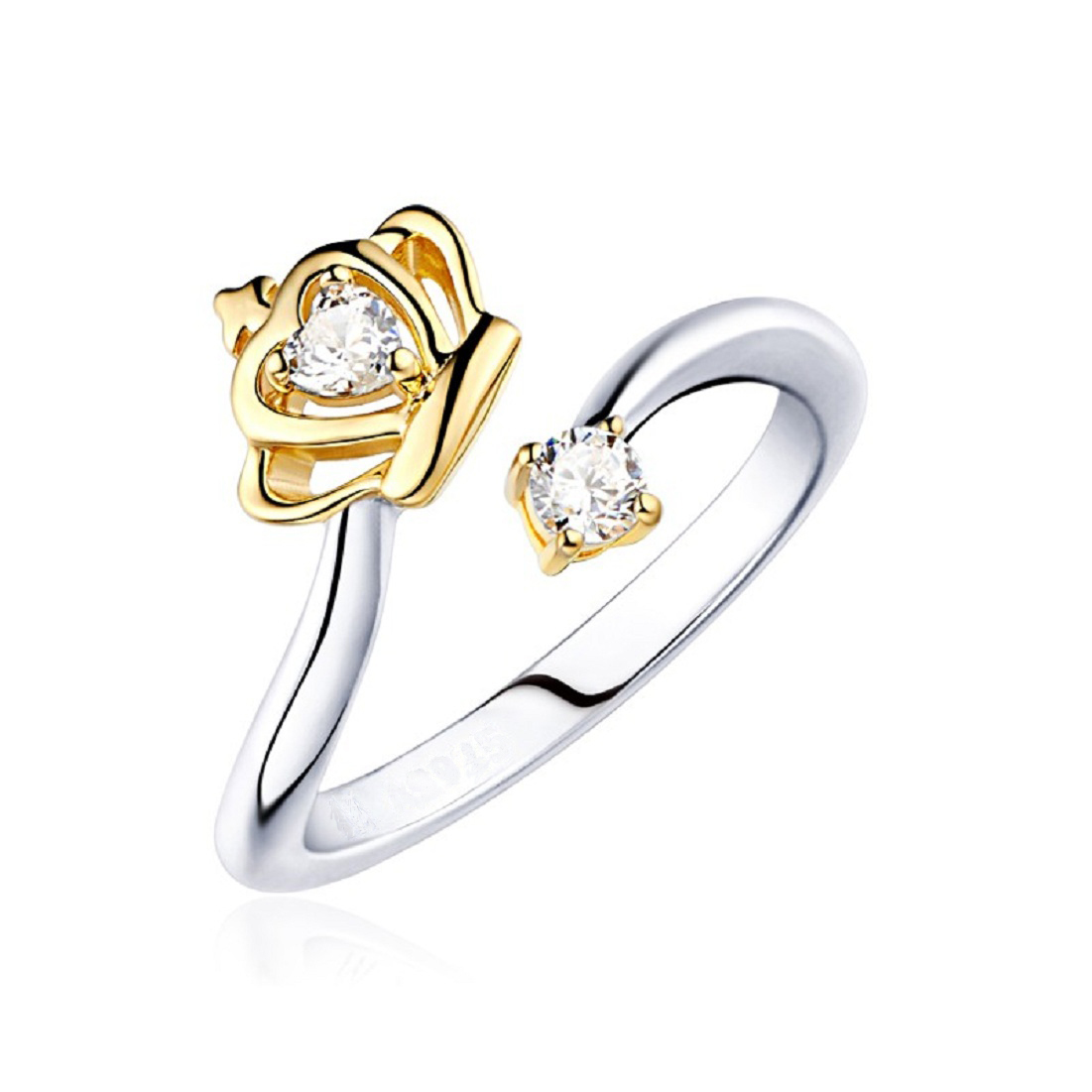 Silver Crown Rings Gender: Women