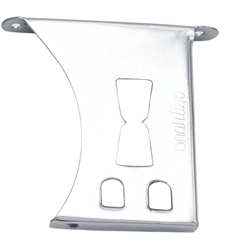 ब्राइट क्रोम प्लेटेड ग्लास ब्रेकेट