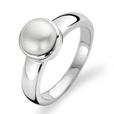 92.5 Silver Pearl Rings Gender: Unisex