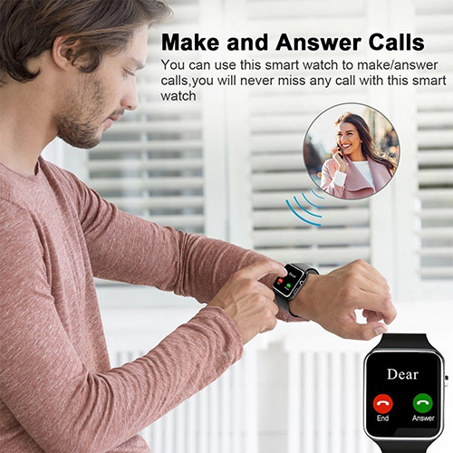 Ptron Rhythm Bluetooth Smartwatch With Color Touch Display & Camera Battery Backup: 12-24 Hours