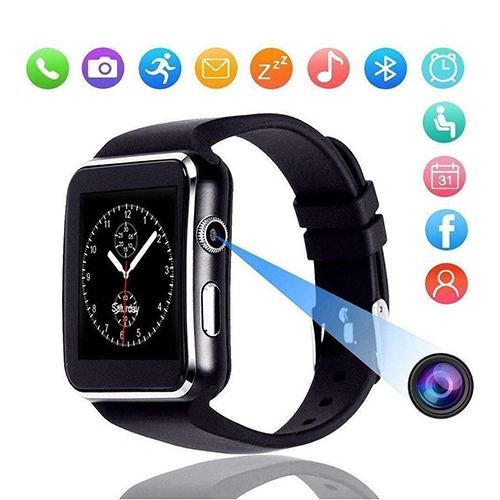 Ptron Rhythm Bluetooth Smartwatch With Color Touch Display & Camera Battery Backup: 12-24 Hours