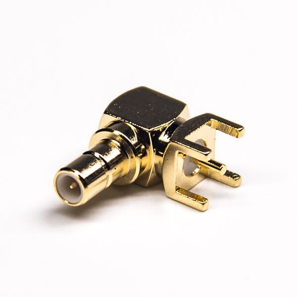 Smb Connector Male Right Angled Through Hole For Pcb Mount