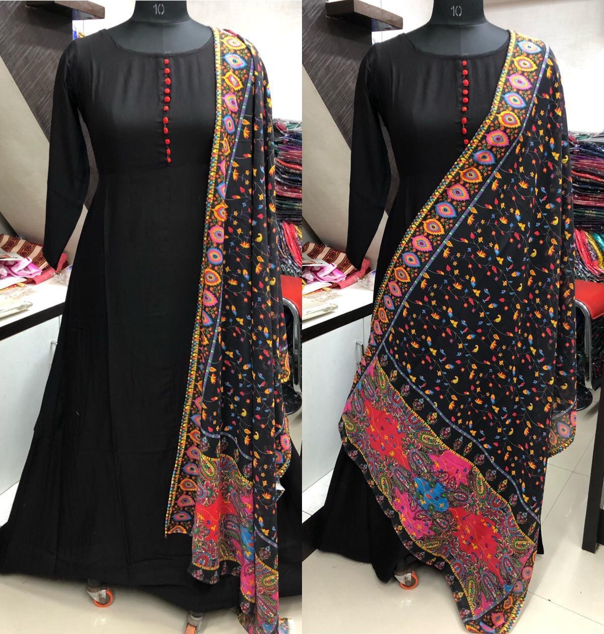 Fancy Long Kurti With Designer Dupptta Bust Size: 40  Centimeter (Cm)