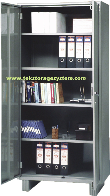 Color Modern Moisture Proof Steel Almirah With Adjustable Shelves And Key