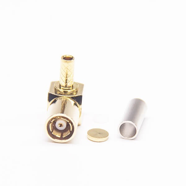 Right Angle Smb Male Crimp Type For Rg174 Cable