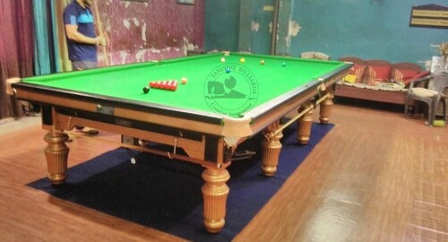Snooker Table Steel Cushion - Cue Forearm: Ash Wood