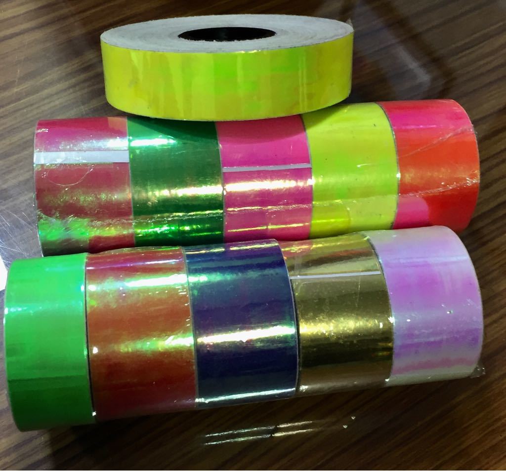Indigo Radiant Morph Colour Change Tapes - Polyester, 12-100 Meter Length, 10-100 Mm Width, 50 Micron Thickness | 12 Color Options, Single Side Adhesive, Water Activated