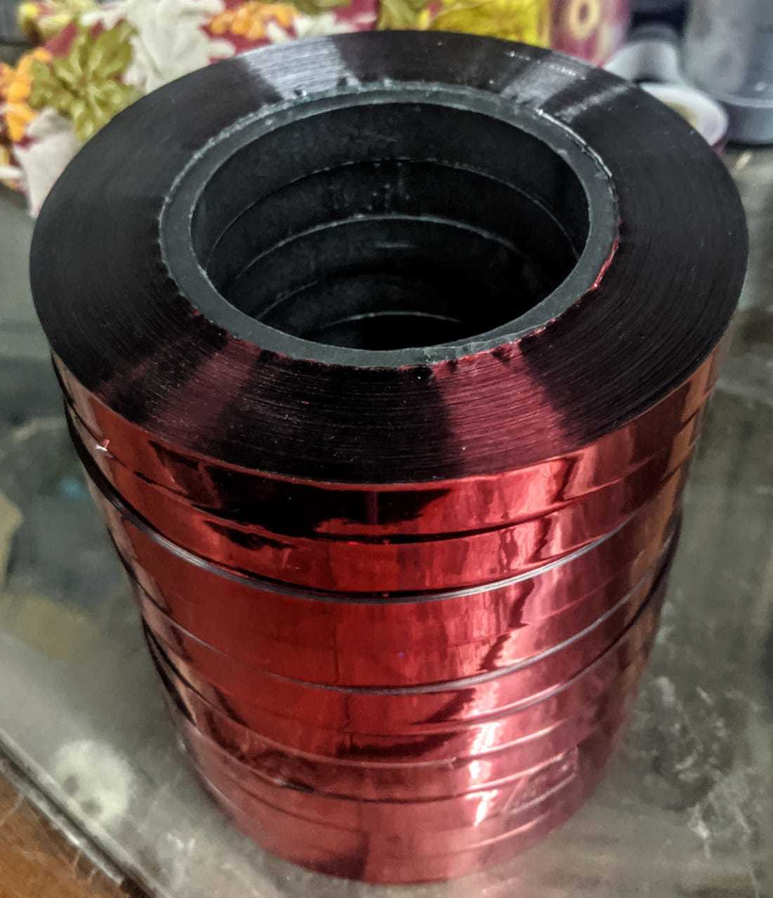 Surakasha Bird Scare Tapes - Pet Material, 150 Feet Roll, Holographic Red & Silver | Reflects Light, Crackling Sound, Eco-friendly Bird Deterrent