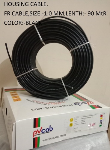 FLEXIBLE HOUSING CABLE HW 1.00 BLACK, GREEN, YELLOW, RED - Copper Material, Solid or Stranded Core, PVC Insulated, 75°C Rated | Multiple Core Options, Abrasion Resistant Sheathing, Flexible for Various Installations